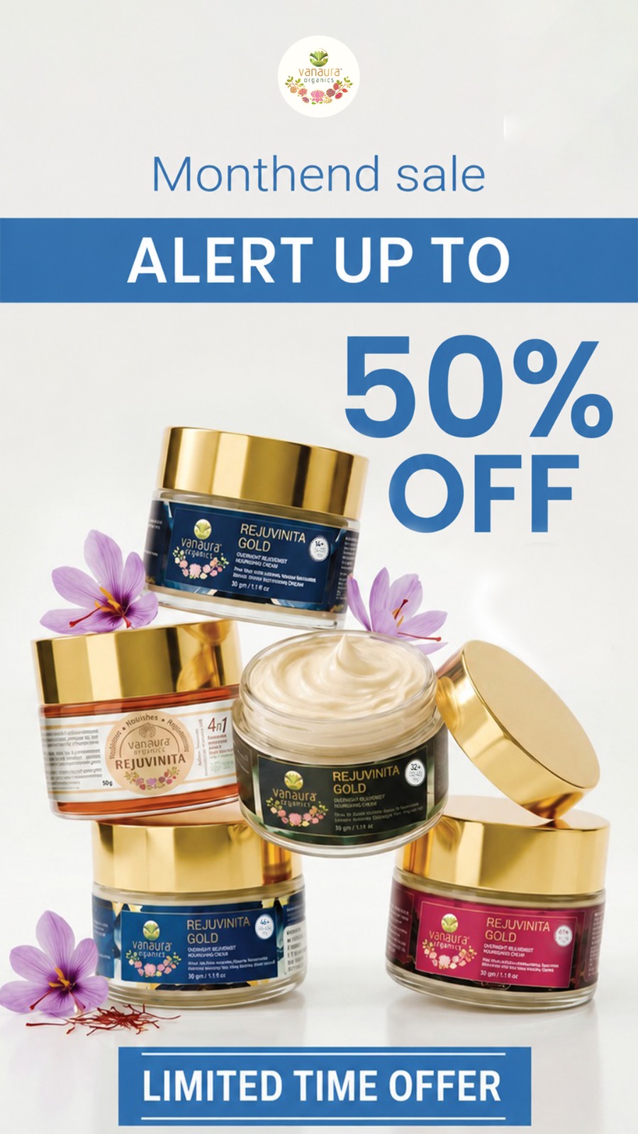 Vanaura Organics - Experience the Essence of Ayurveda Facebook ad