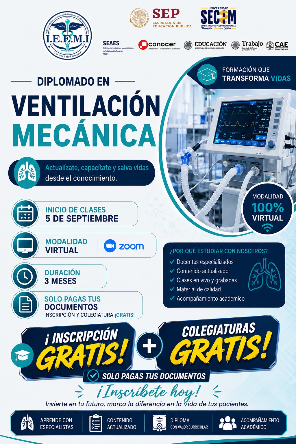 Instituto de Estudios Especializados en Medicina Integrativa Facebook ad: INSCRÍBETE