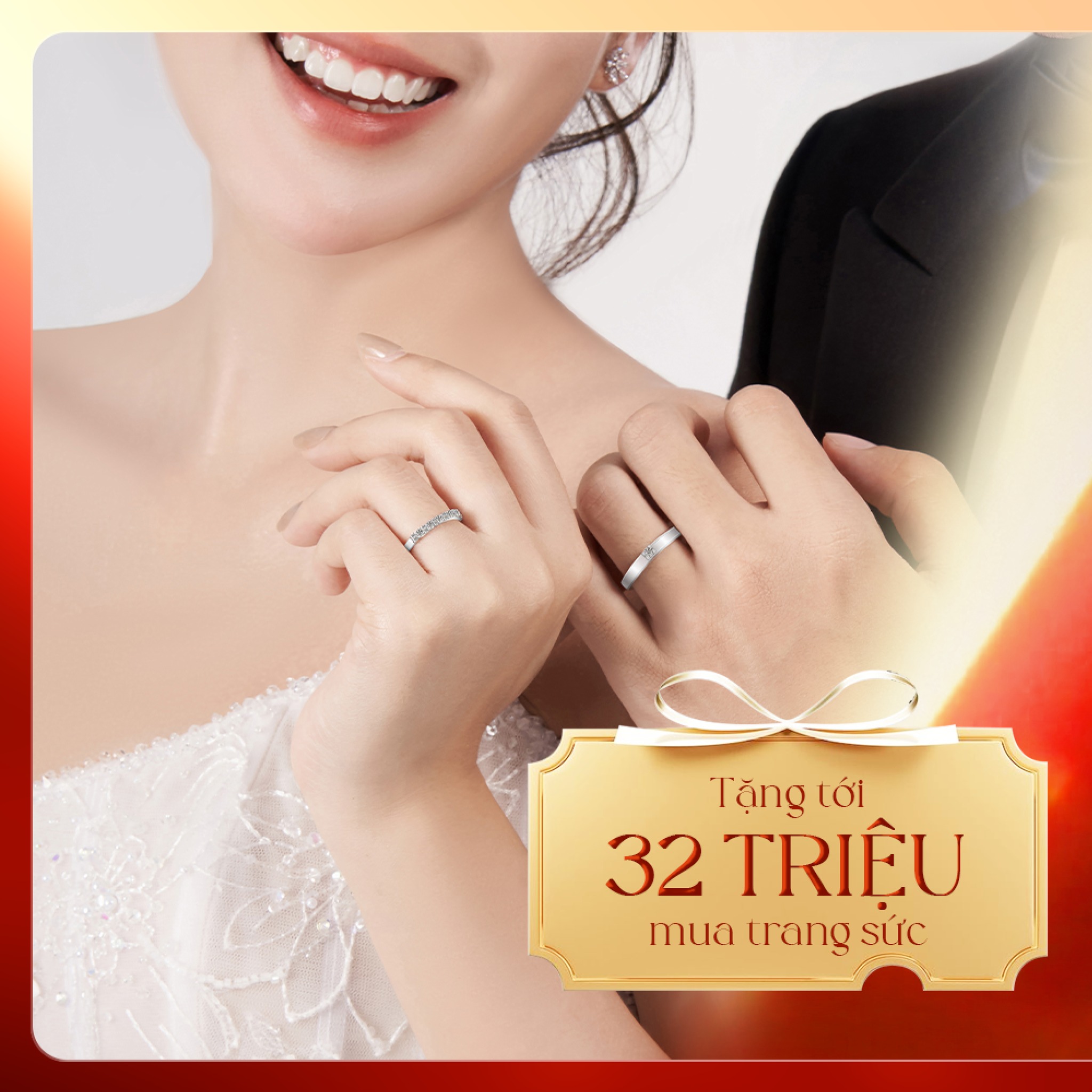 Trang Sức DOJI Facebook ad: QUÀ BẤT NGỜ MÙA CƯỚI: SĂN LÙNG NHẪN…