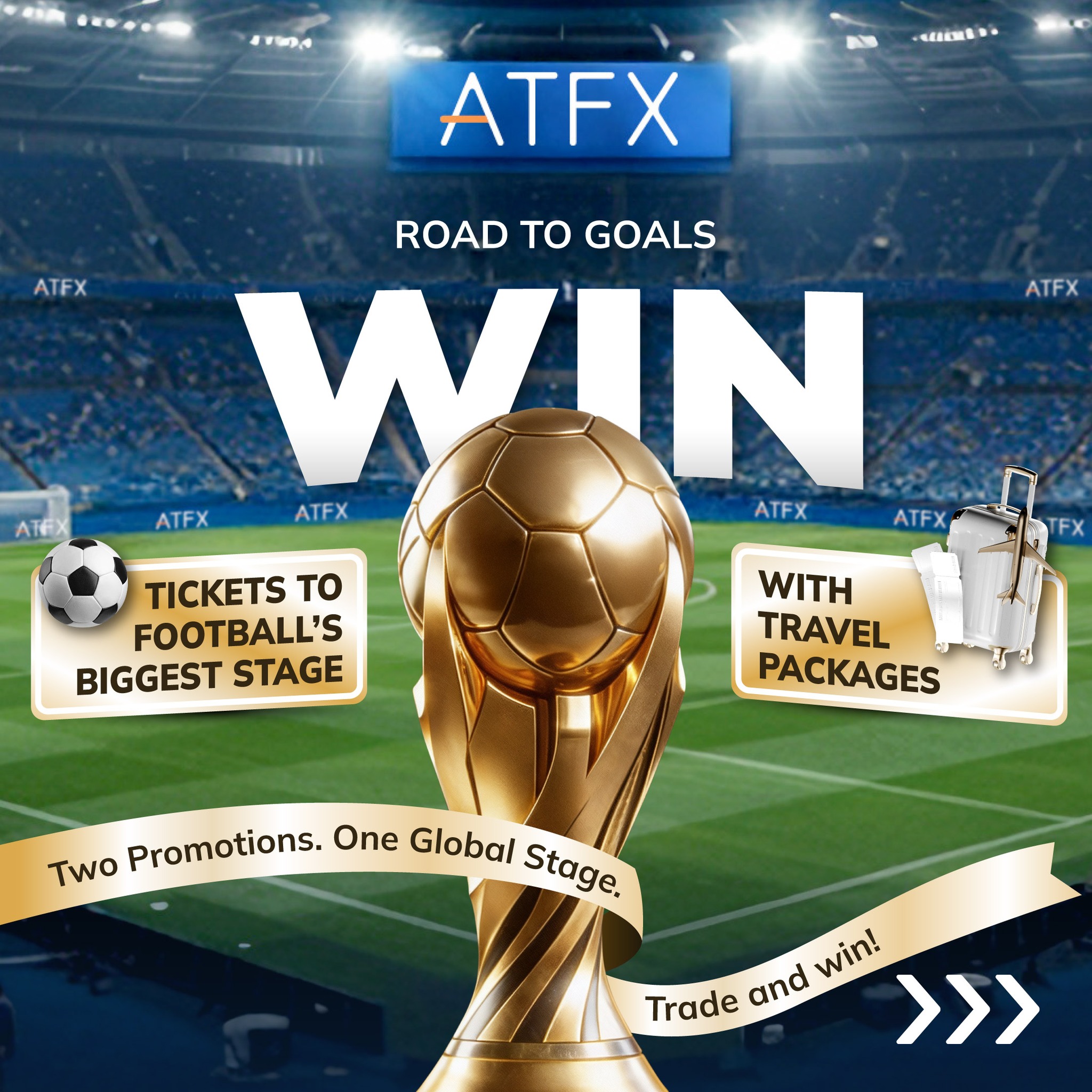 ATFX Facebook ad: Trade & Win Tickets to the World’s Biggest…