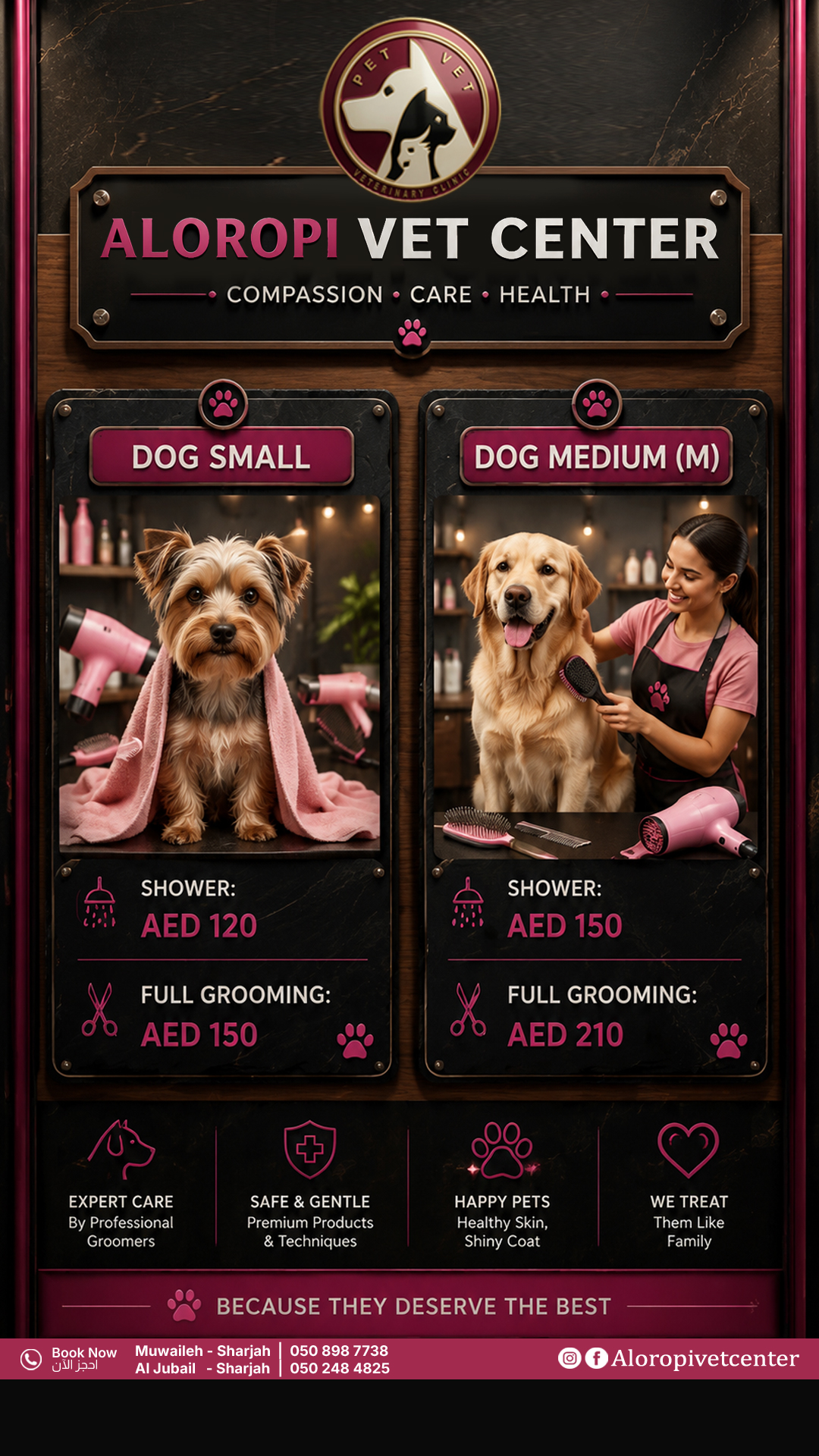 Aloropi Vet Center Facebook ad