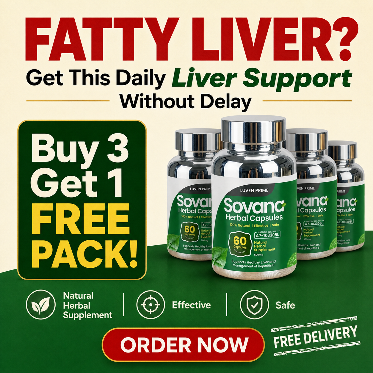 Sovana Herbal Capsules Facebook ad