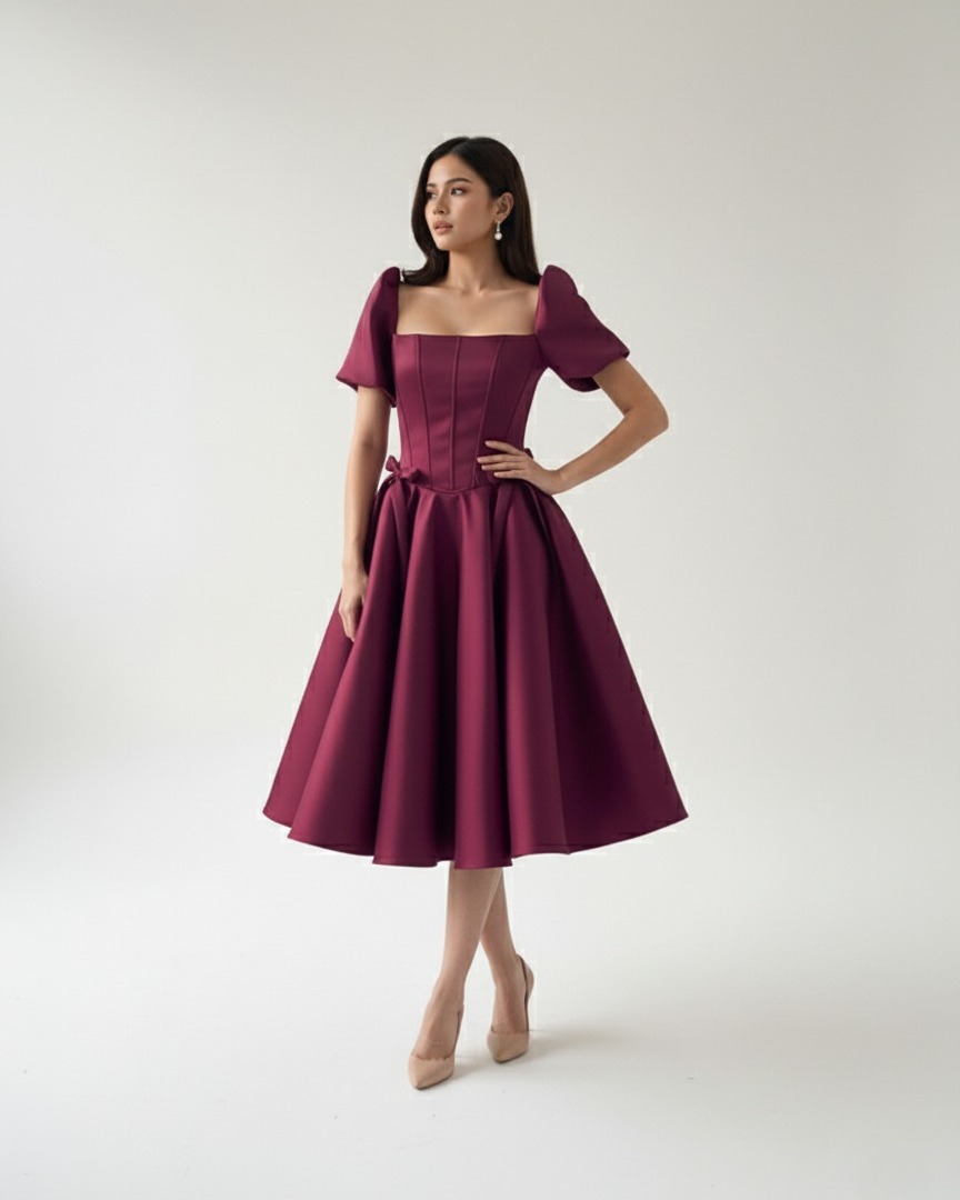 Love Humbly Shop Facebook ad: Ria Amore Midi Filipiniana Dress