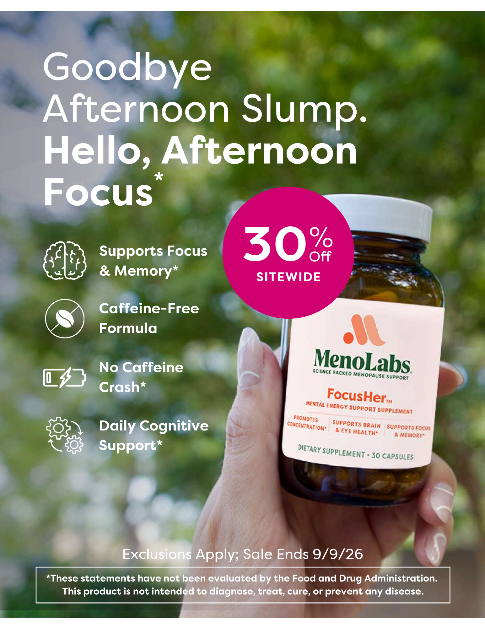 MenoLabs Facebook ad