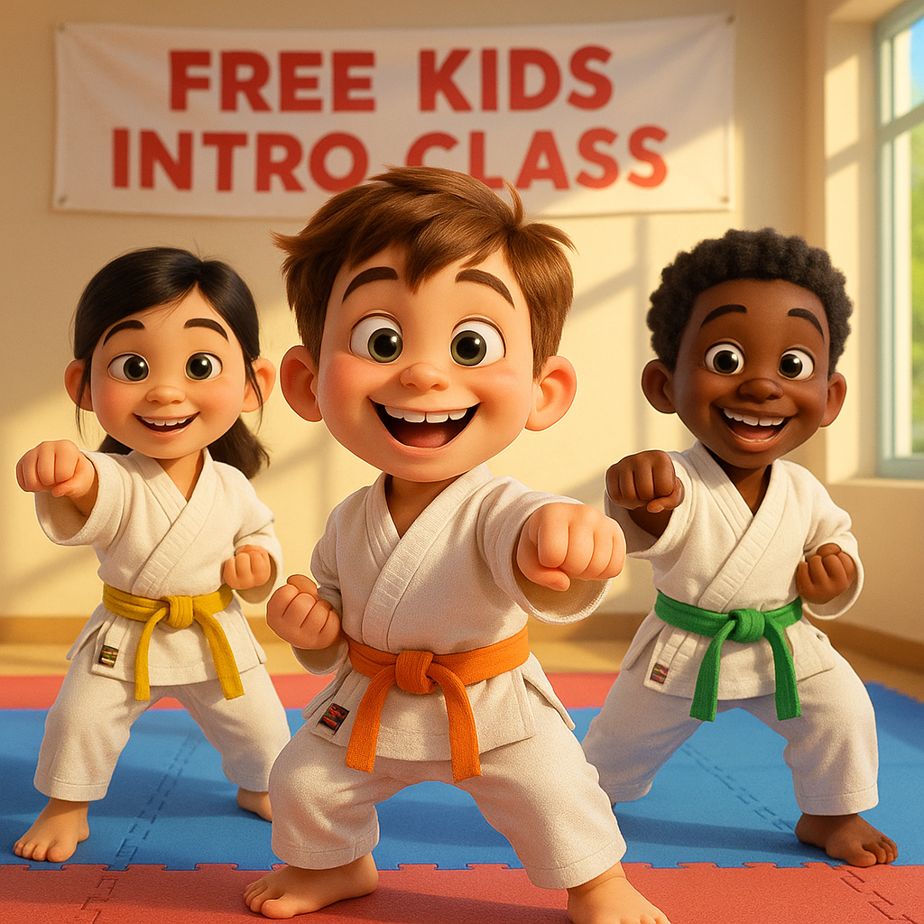 Johnson's Martial Arts Academy Facebook ad: Free Kids Martial Arts Intro Class