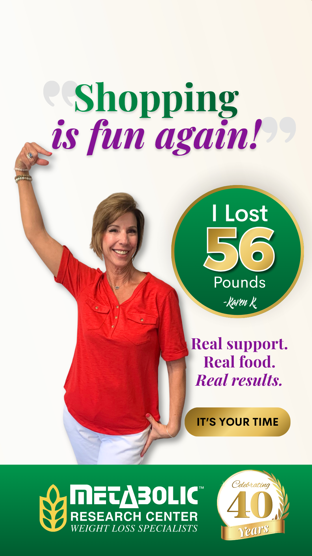 Metabolic Research Center of Greeley Facebook ad from Jul 31, 2026