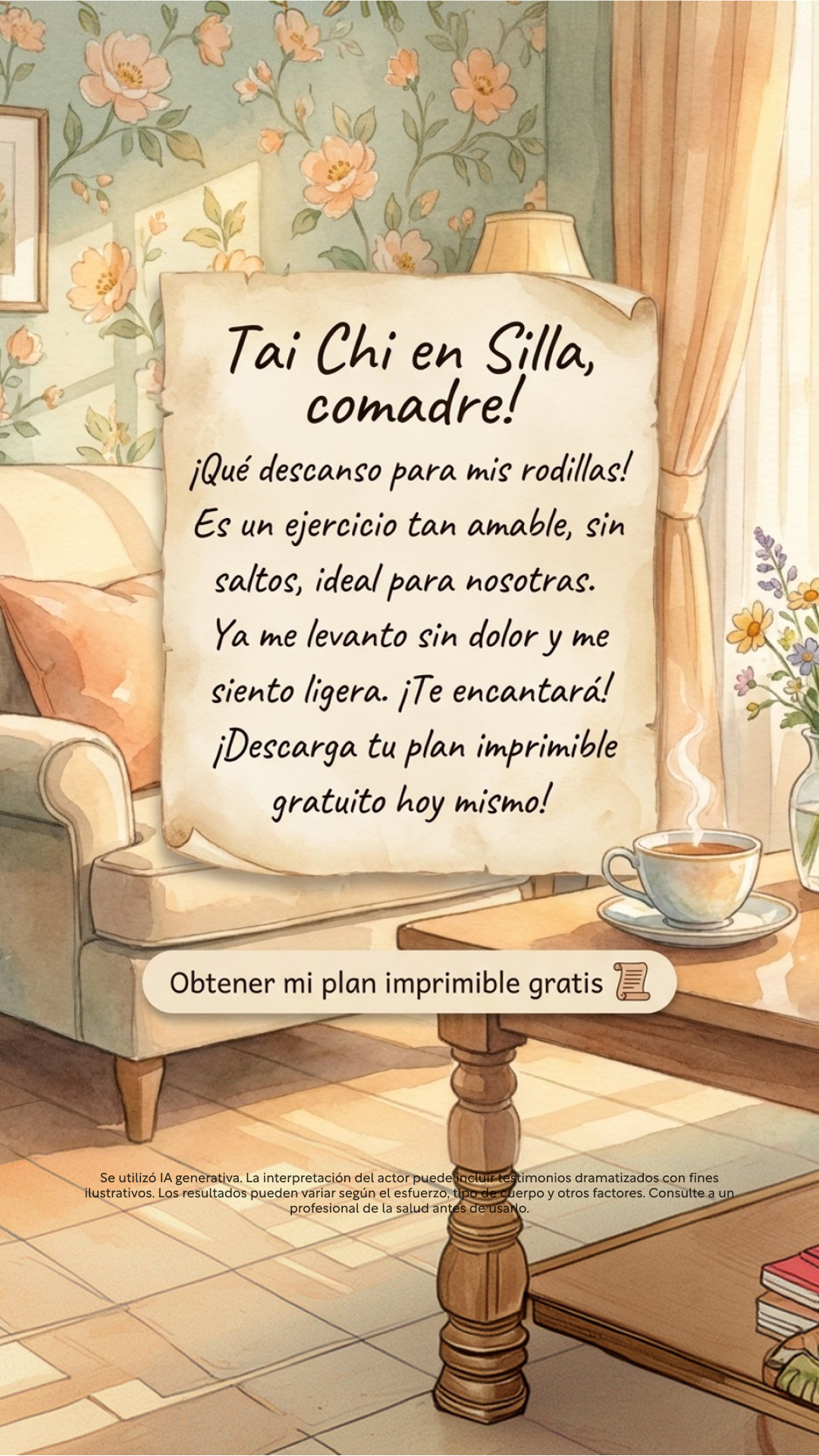 Reverse Health Tai Chi Facebook ad: Tu equilibrio empieza aquí. ¡Obtén 60% de descuento!