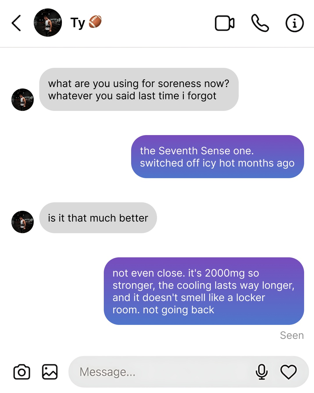 Seventh Sense Facebook ad