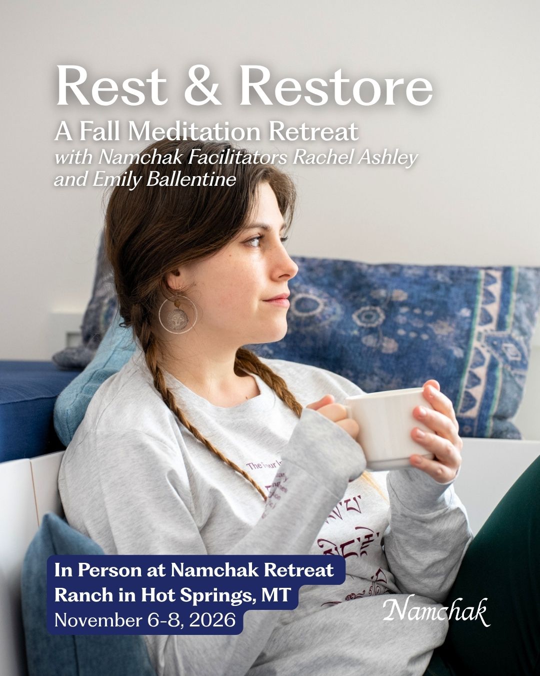 Namchak Community Facebook ad: Rest & Restore | Nov. 6-8, 2026