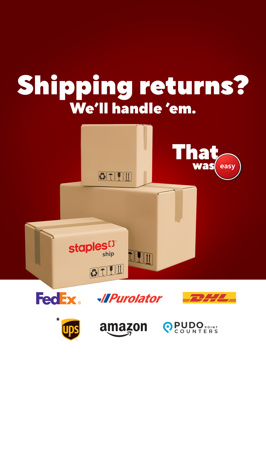Staples Canada Facebook ad