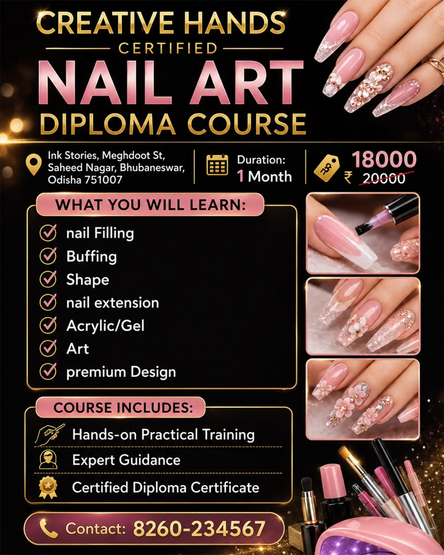Ink Stories Facebook ad: Dreaming of becoming a professional nail artist?