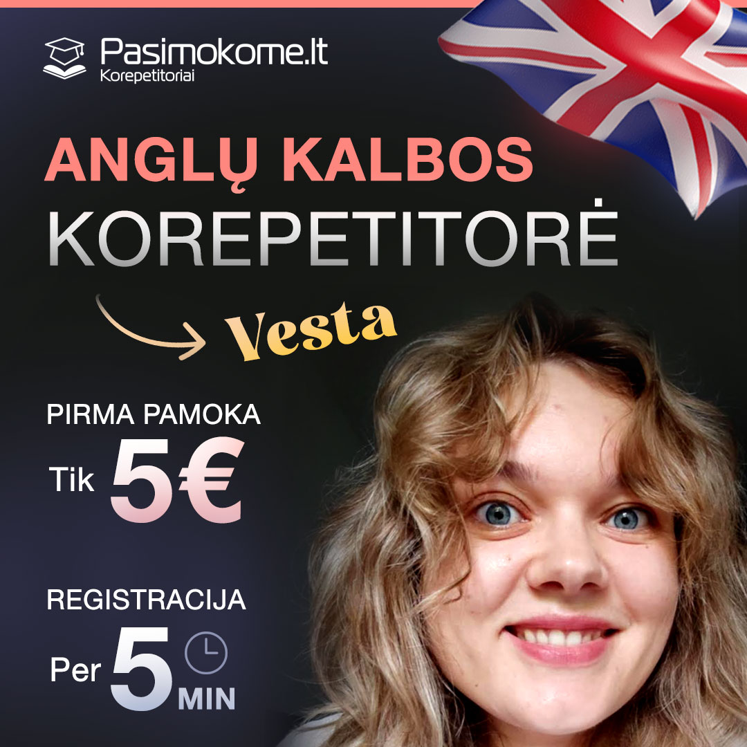 Pasimokome.lt korepetitoriai Facebook ad