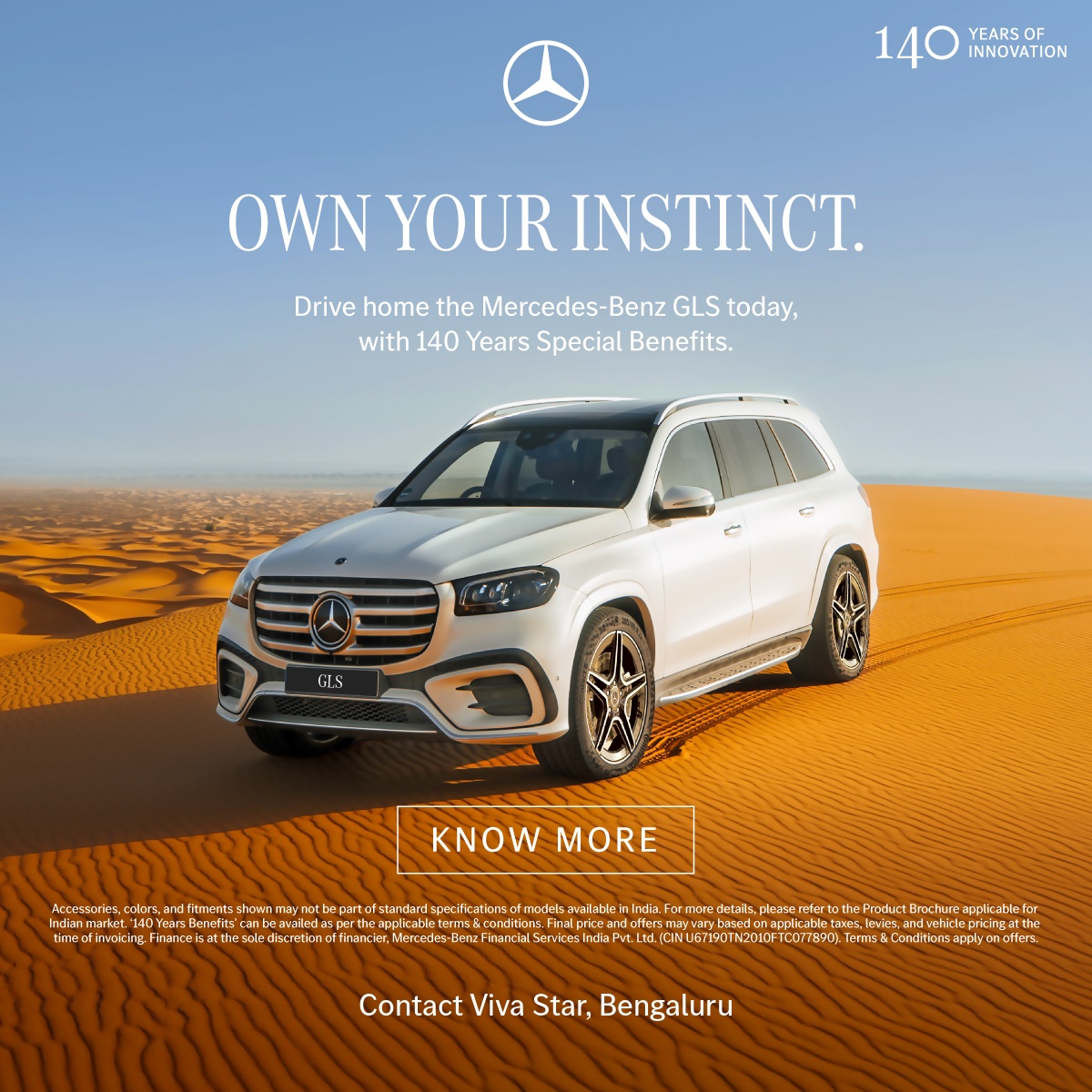 Mercedes-Benz Viva Star Facebook ad: Own your instinct.