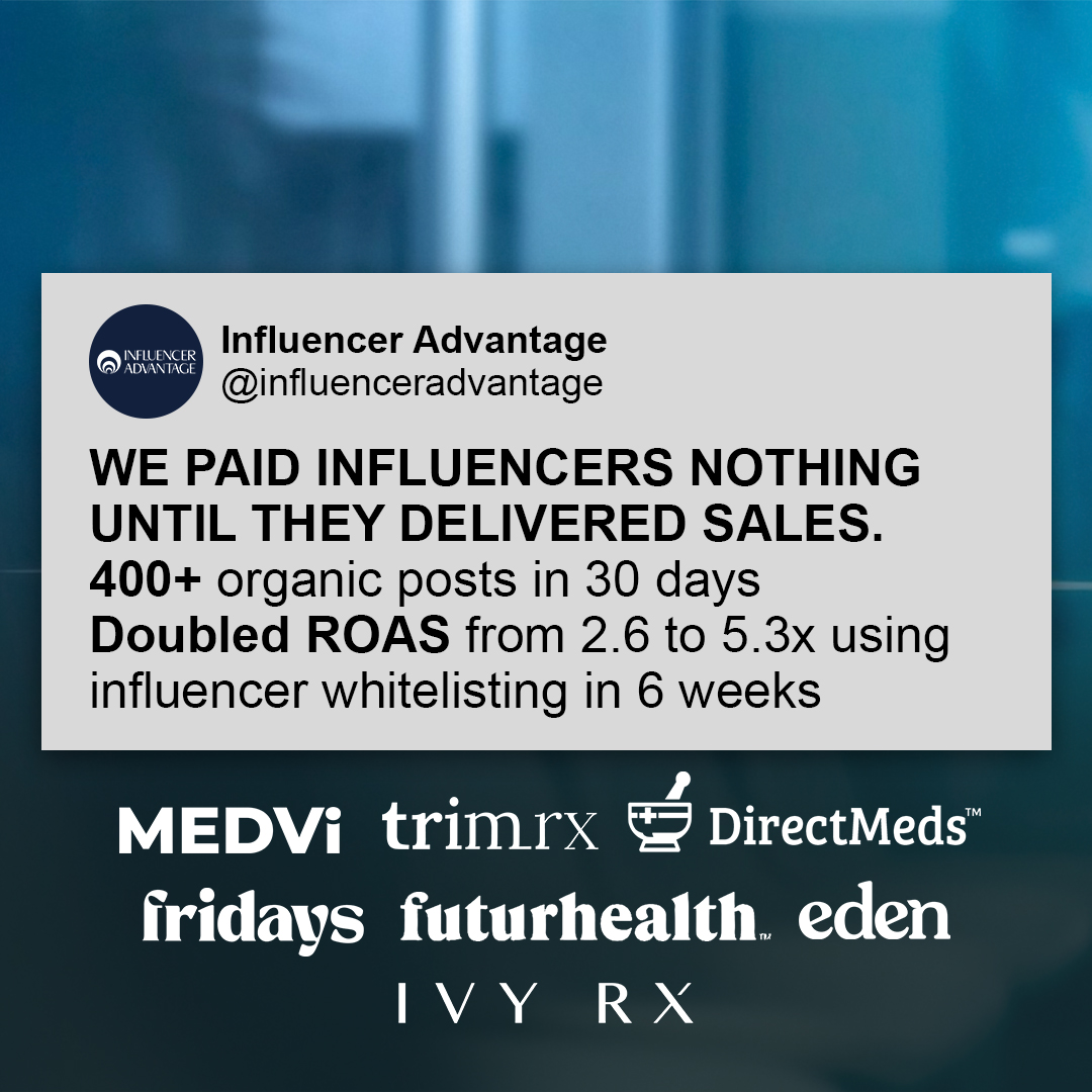 Influencer Advantage Facebook ad