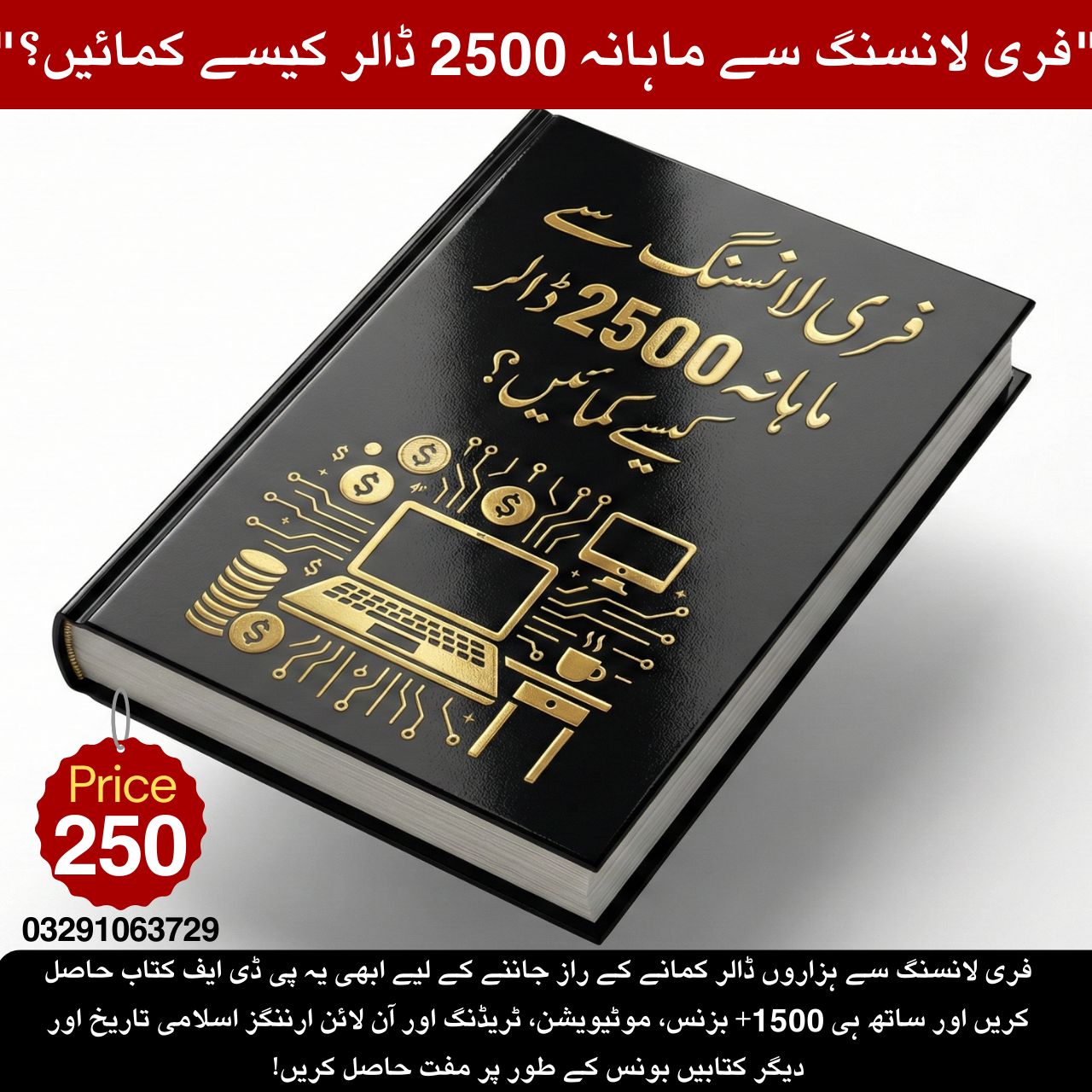 syeda's library Facebook ad: فری لانسنگ سے ماہانہ 2500 ڈالر کیسے کمائیں؟
