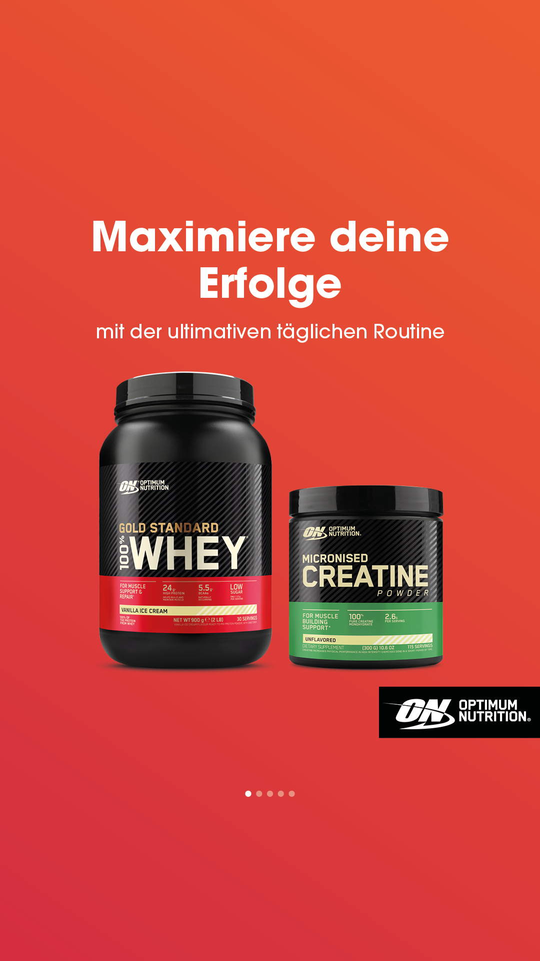 Optimum Nutrition Facebook ad from May 3, 2026