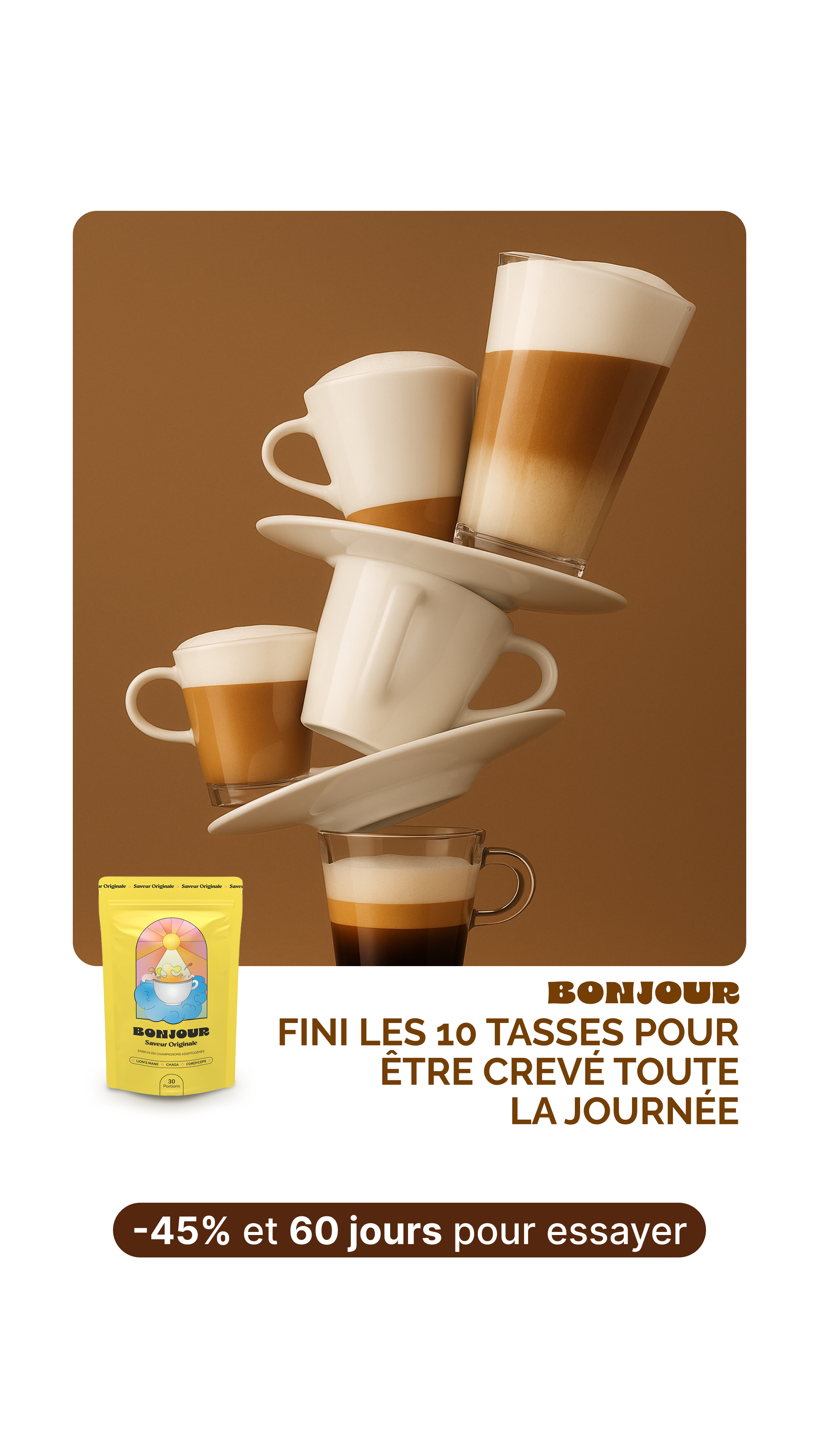Bonjour Facebook ad