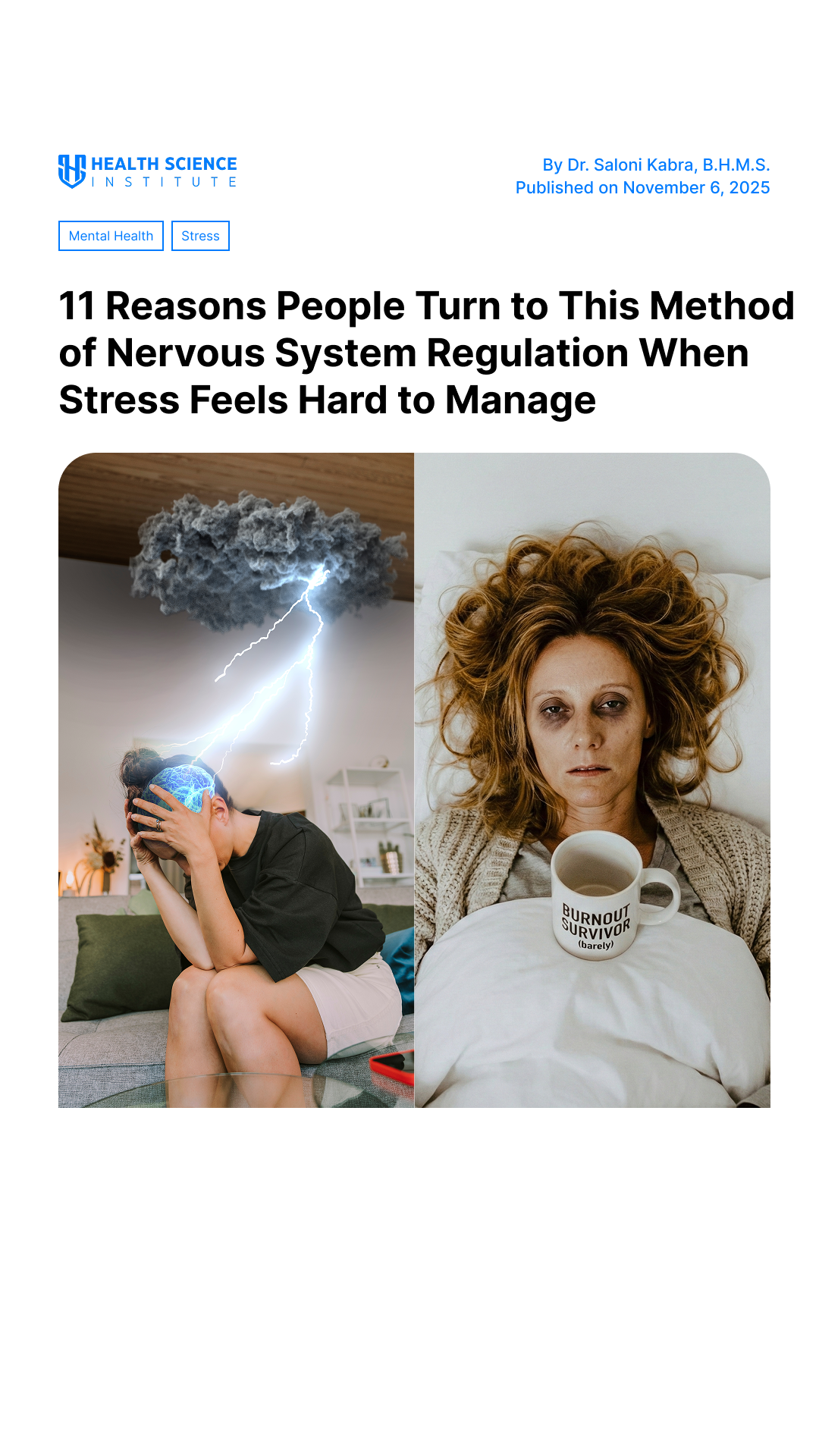 Health Science Facebook ad