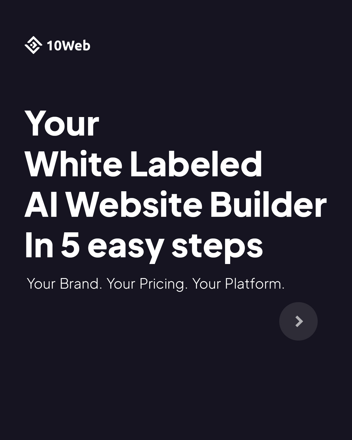 10Web Facebook ad