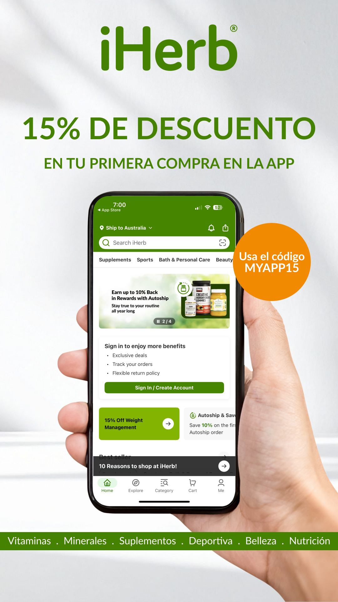 iHerb Facebook ad