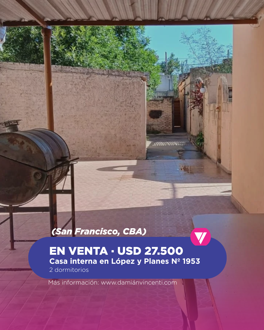 Damian Vincenti / Negocios Inmobiliarios Facebook ad: Oportunidades reales: casas seleccionadas con precio claro.