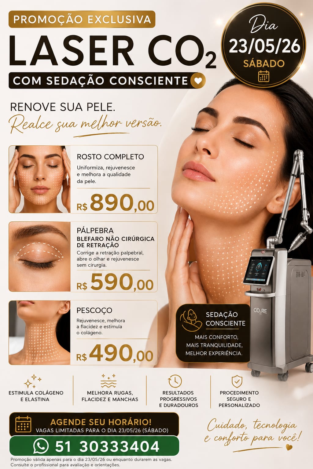 Ikebana Estética Spa Facebook ad: Blefaro sem Cortes - Laser CO2 - Agenda Aberta!