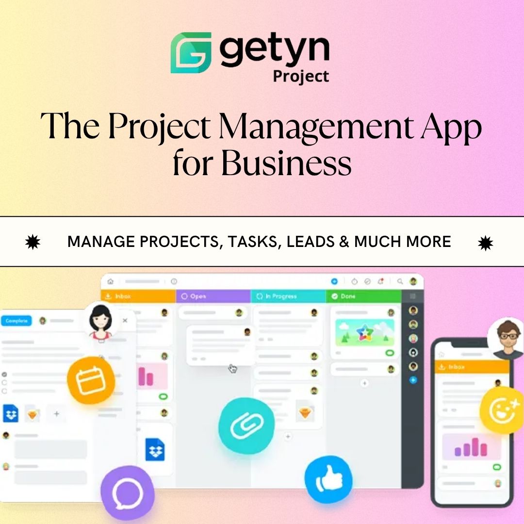 Getyn Facebook ad: All In One Project Management Software