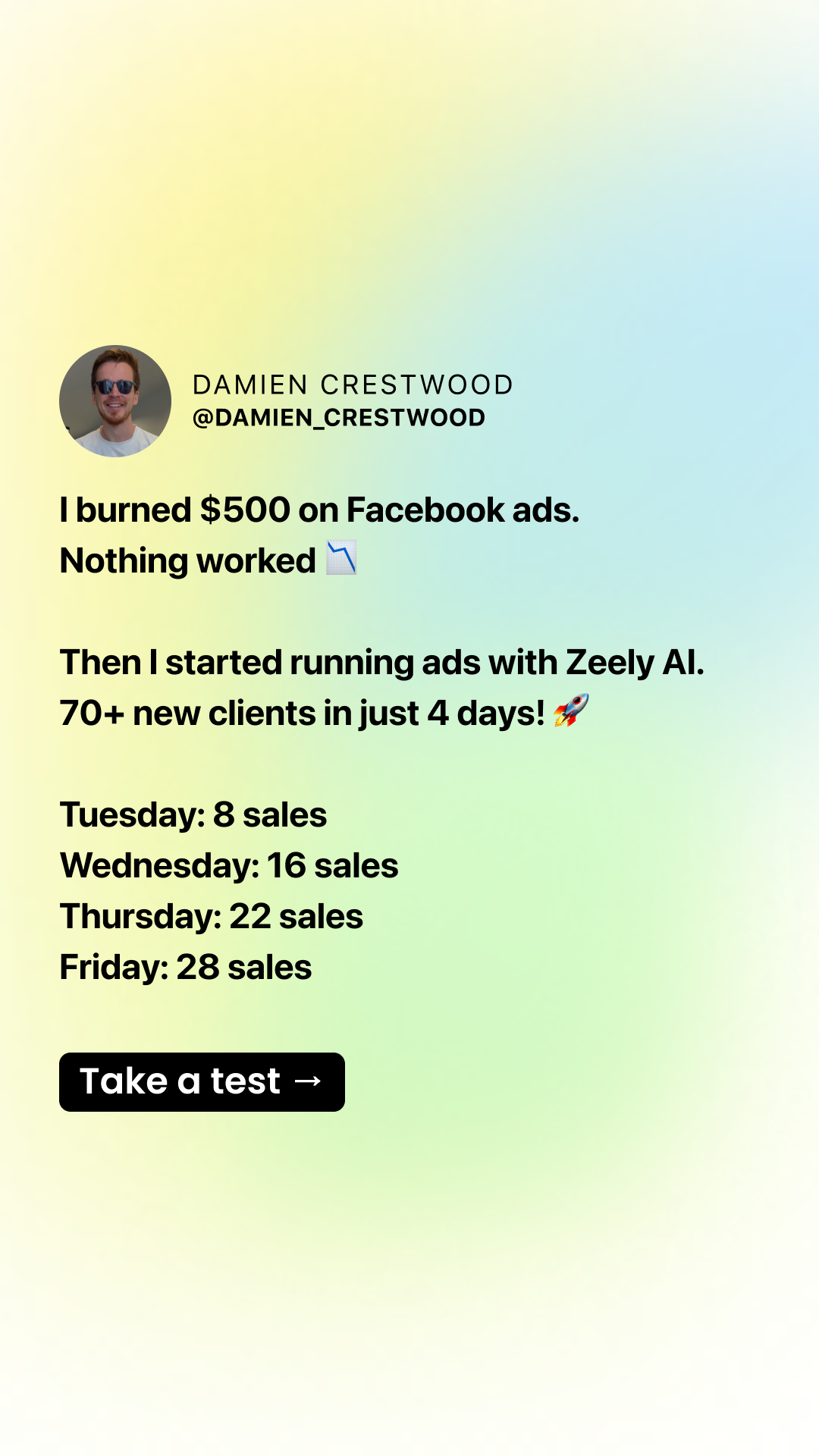 Zeely Facebook ad