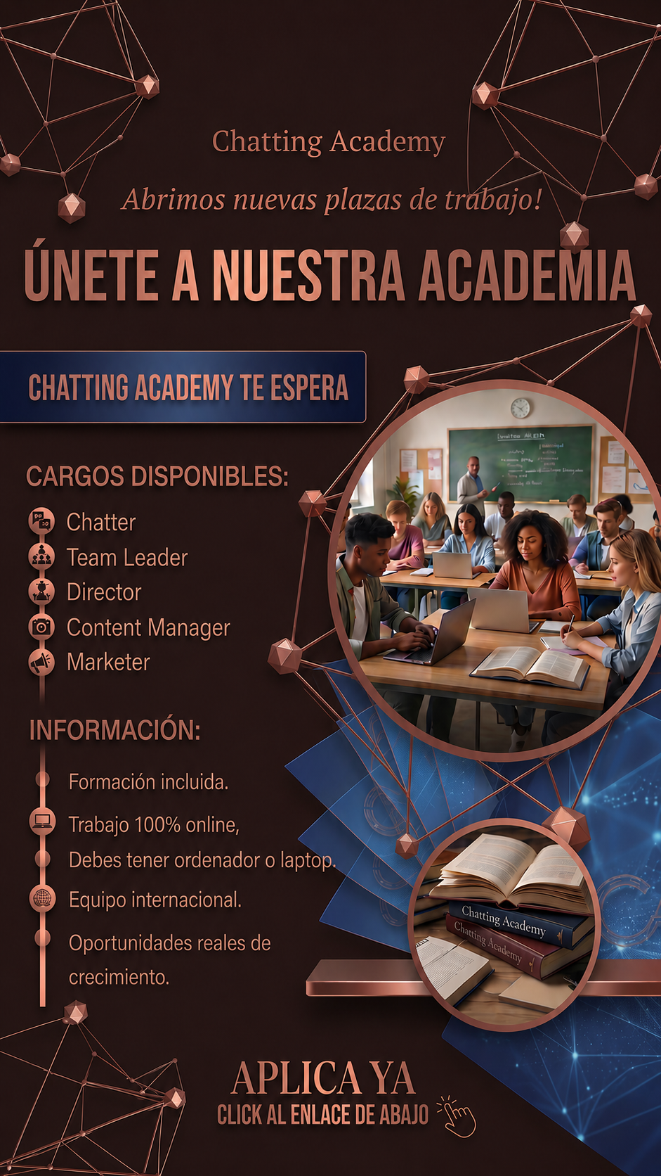 Chatting Academy Facebook ad from May 21, 2026