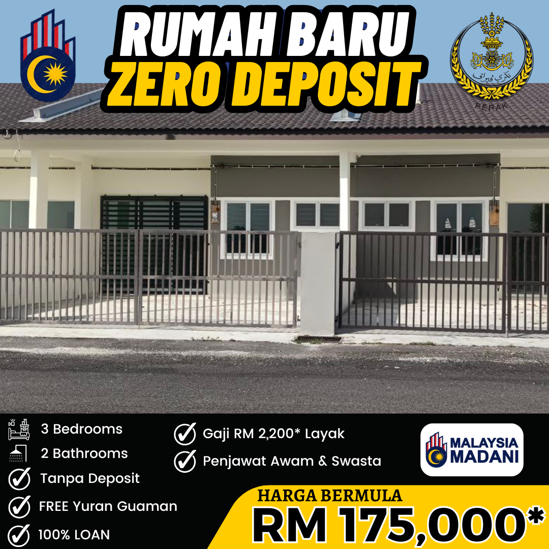 RUMAH MAMPU MILIK PERAK Facebook ad: DAFTAR SEKARANG BOOKING FREE