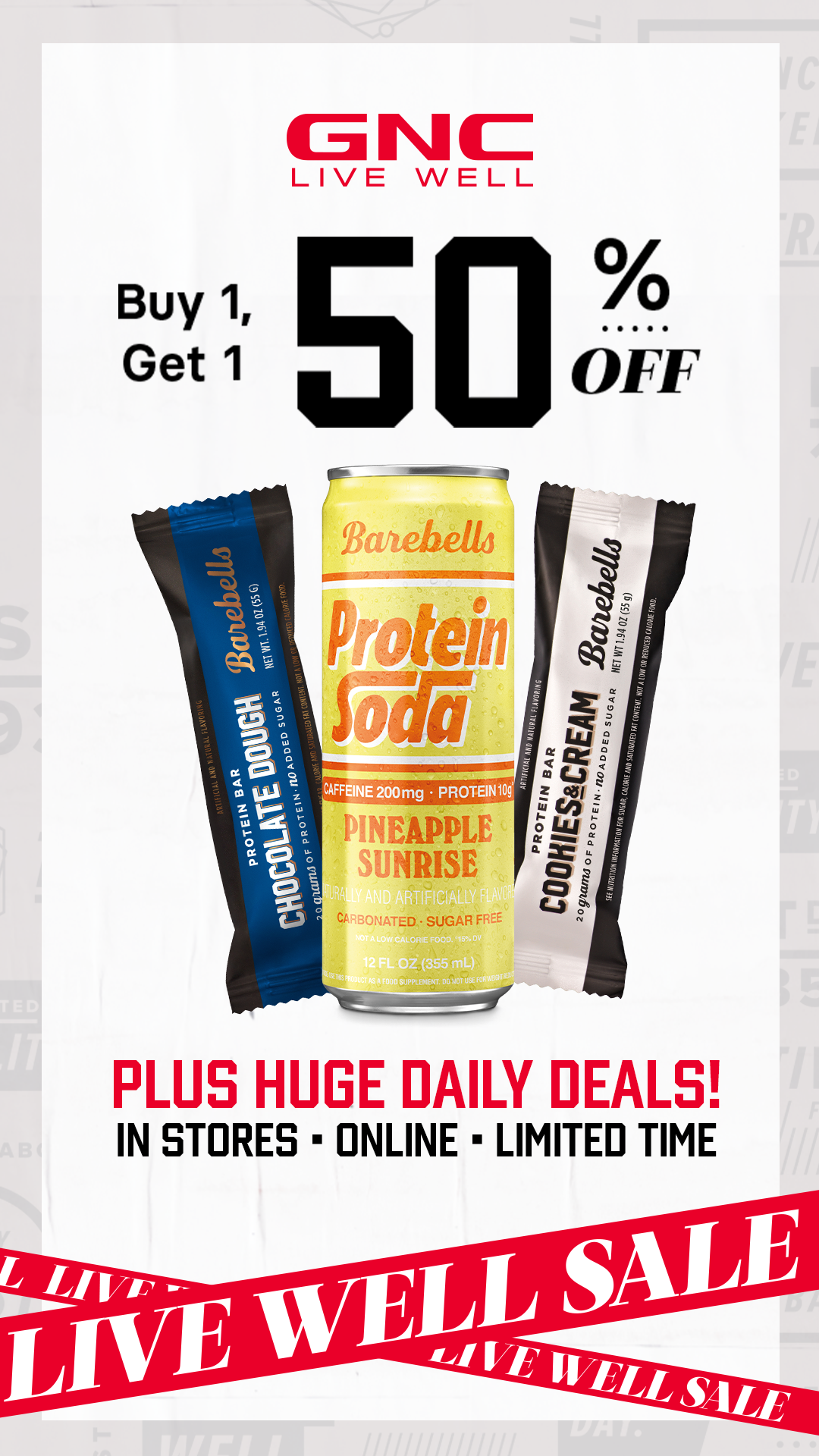 GNC Live Well Facebook ad