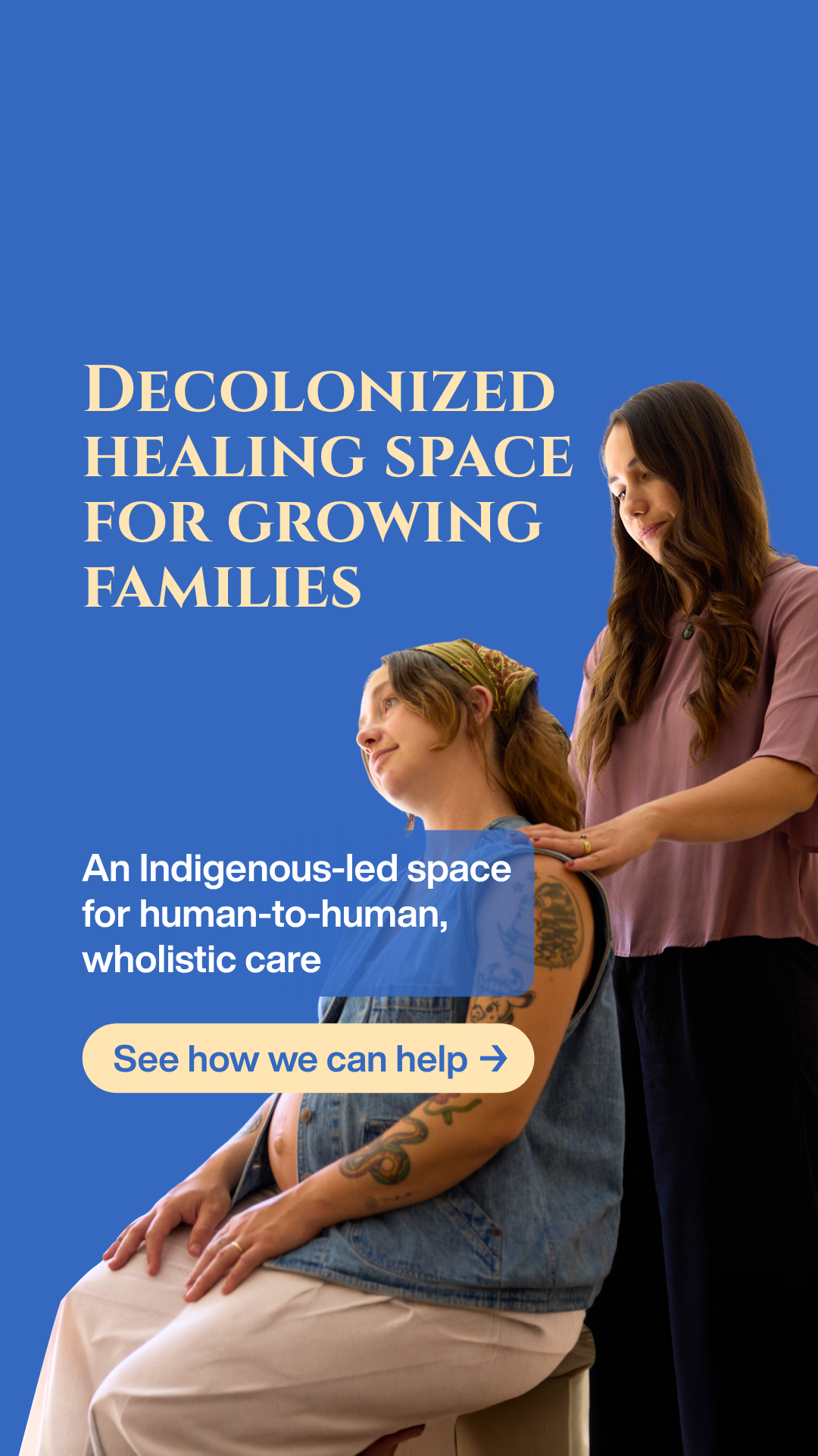 The Effect Healing Collective Facebook ad: Nurturing a family starts with nurturing yourself.