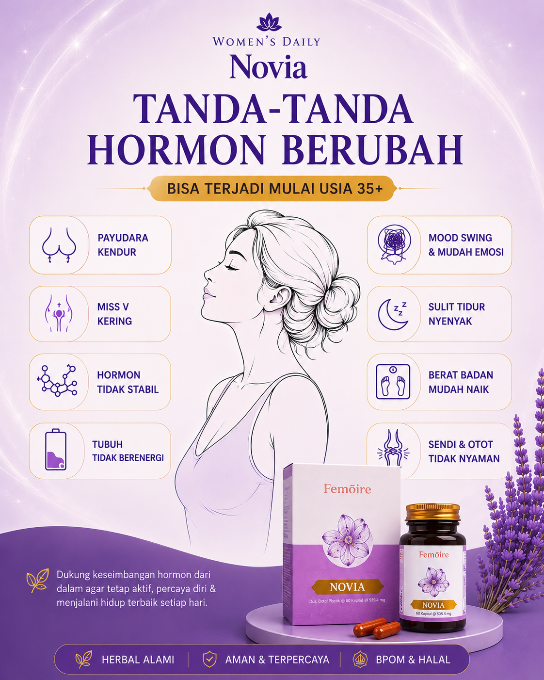 Womens Daily Facebook ad: Testimoni Positif NOVIA