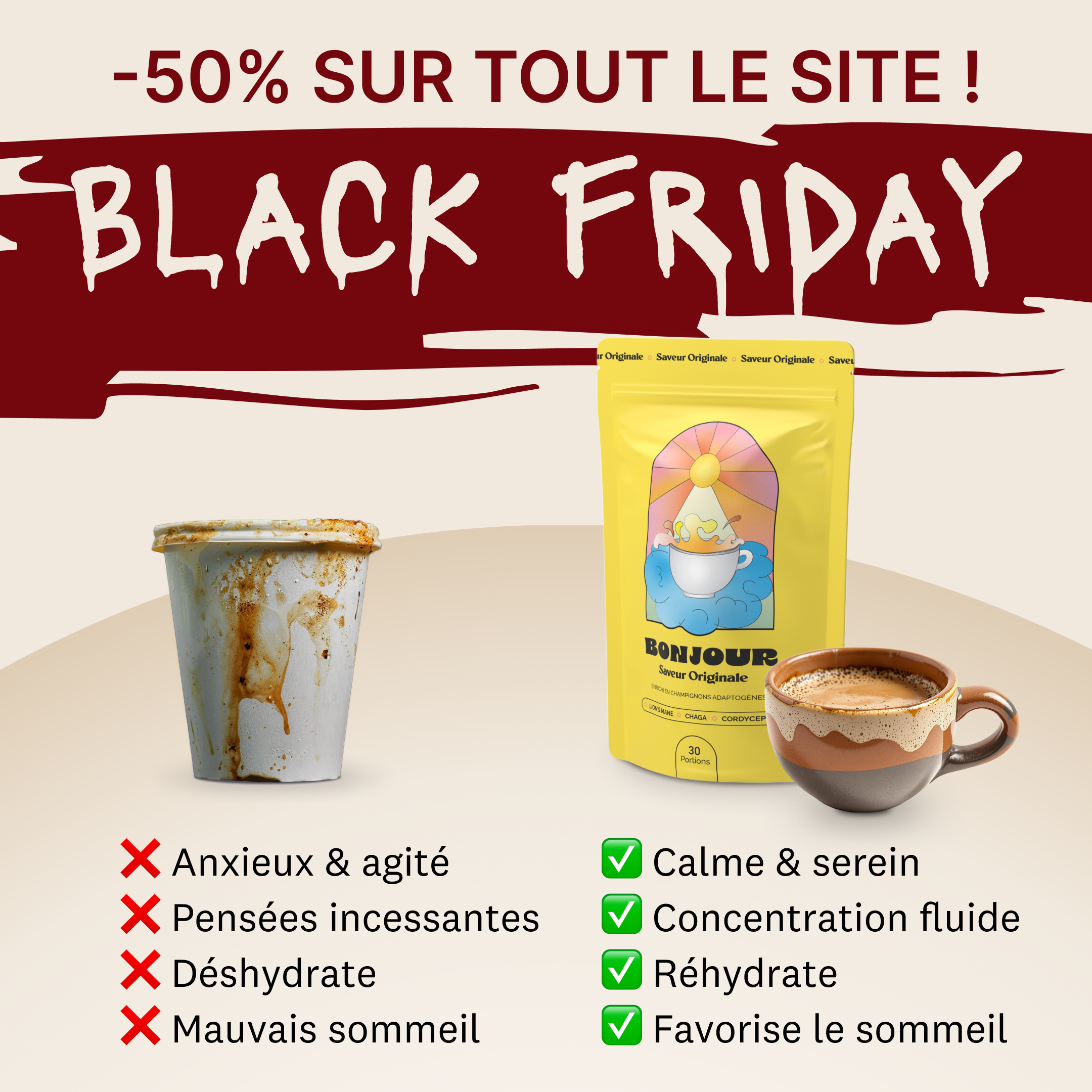 Bonjour Facebook ad