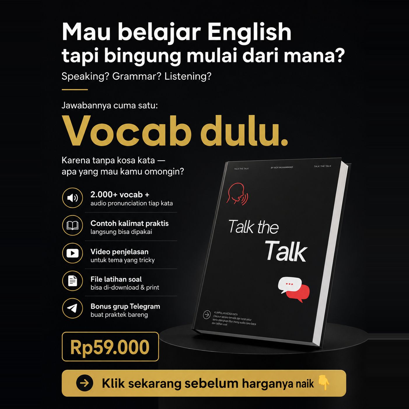 Bang Roy - Kadang Sok Inggris Facebook ad from May 21, 2026
