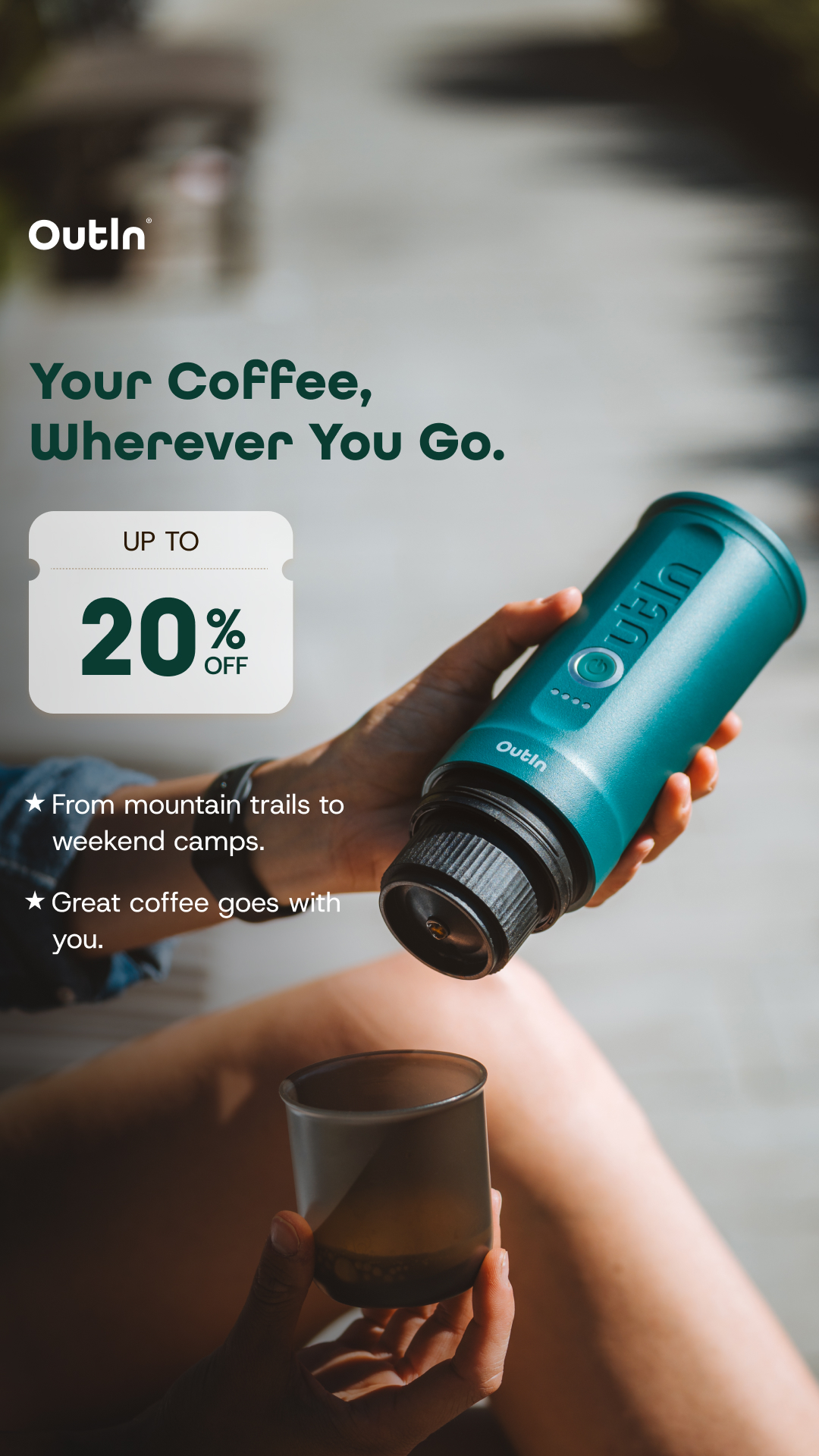 Outin Portable Electric Espresso Machine Facebook ad