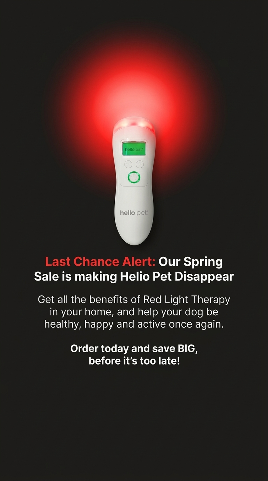 Helio Pet Facebook ad