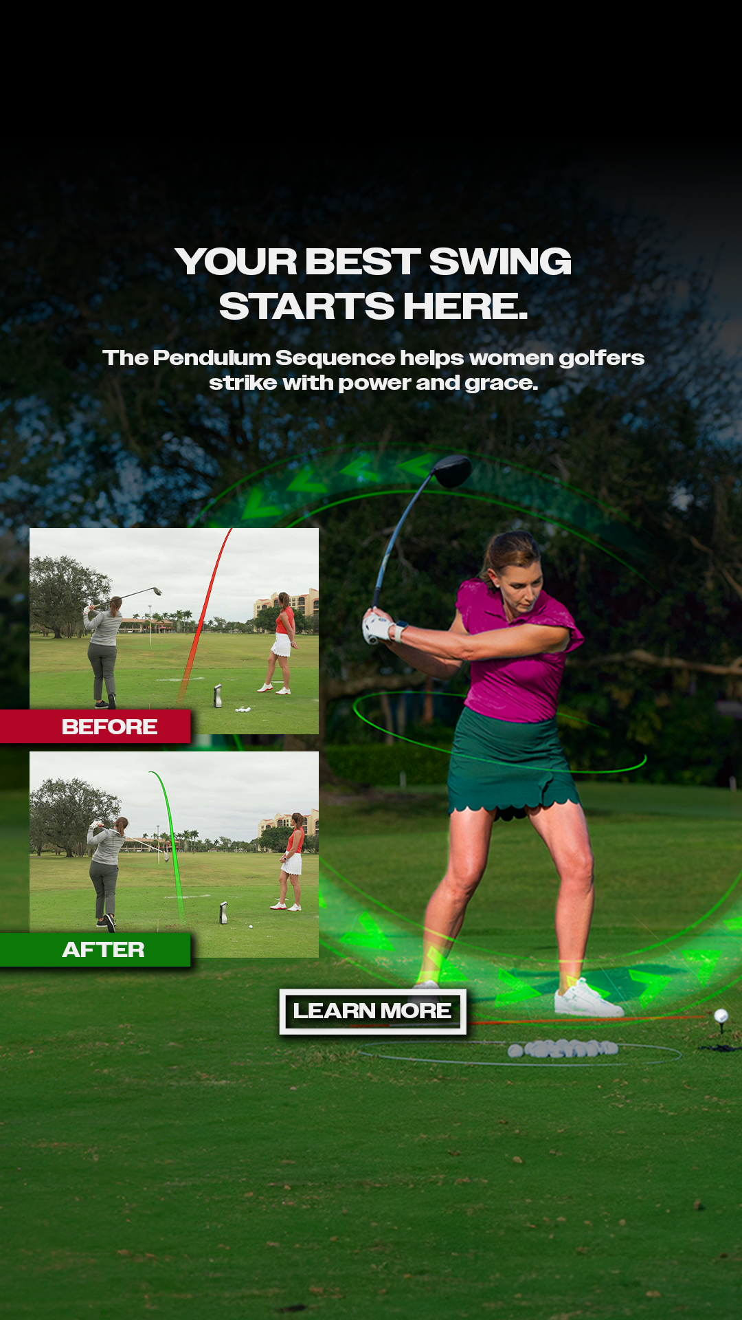Performance Golf Facebook ad