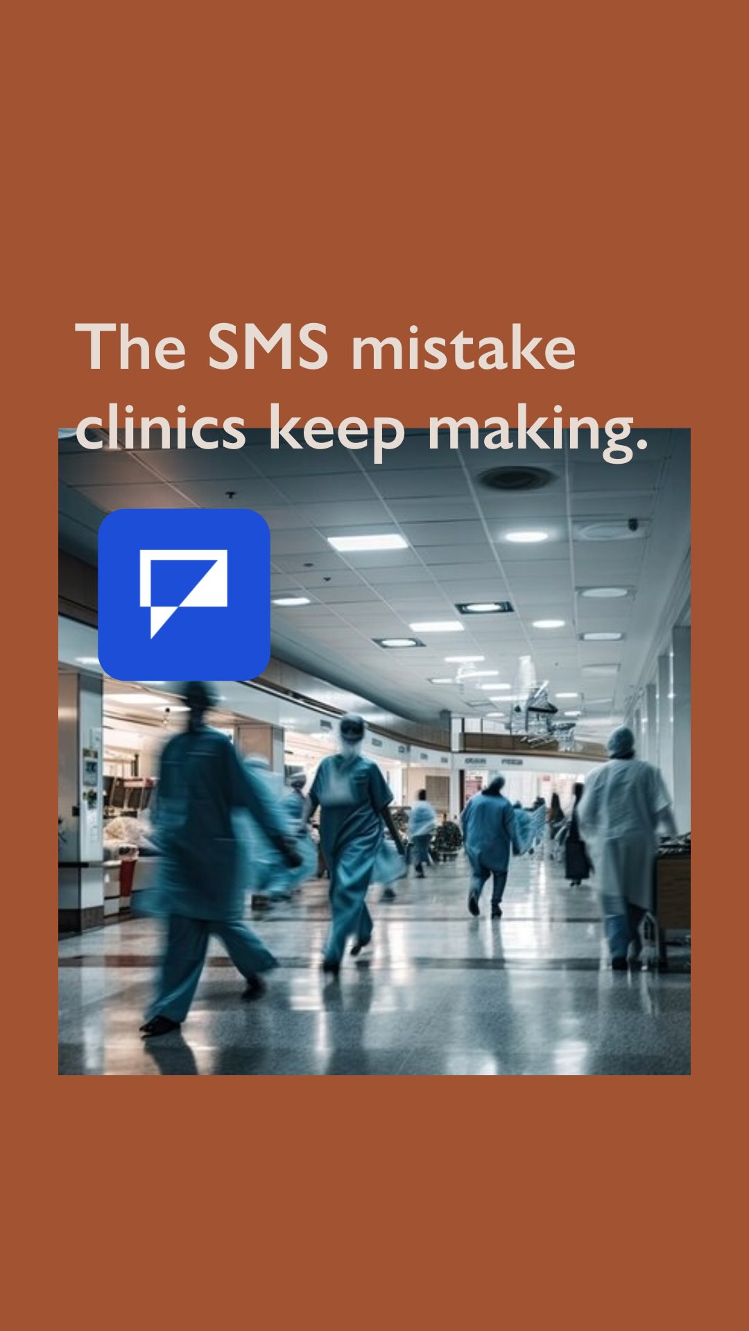 Textmagic Facebook ad: Most clinics have no idea their opt-out process…