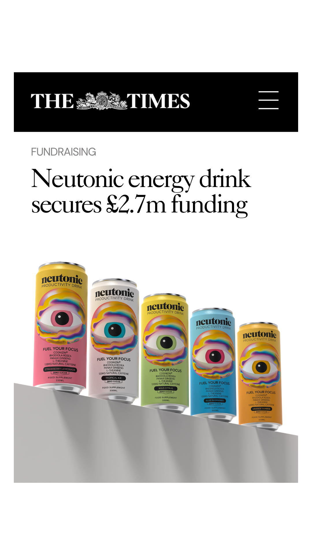 Neutonic Facebook ad