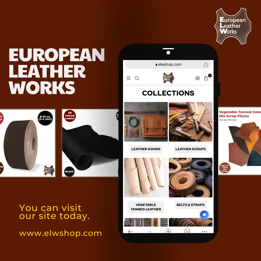 European Leather Works Facebook ad: Dive into the world of quality leather!
