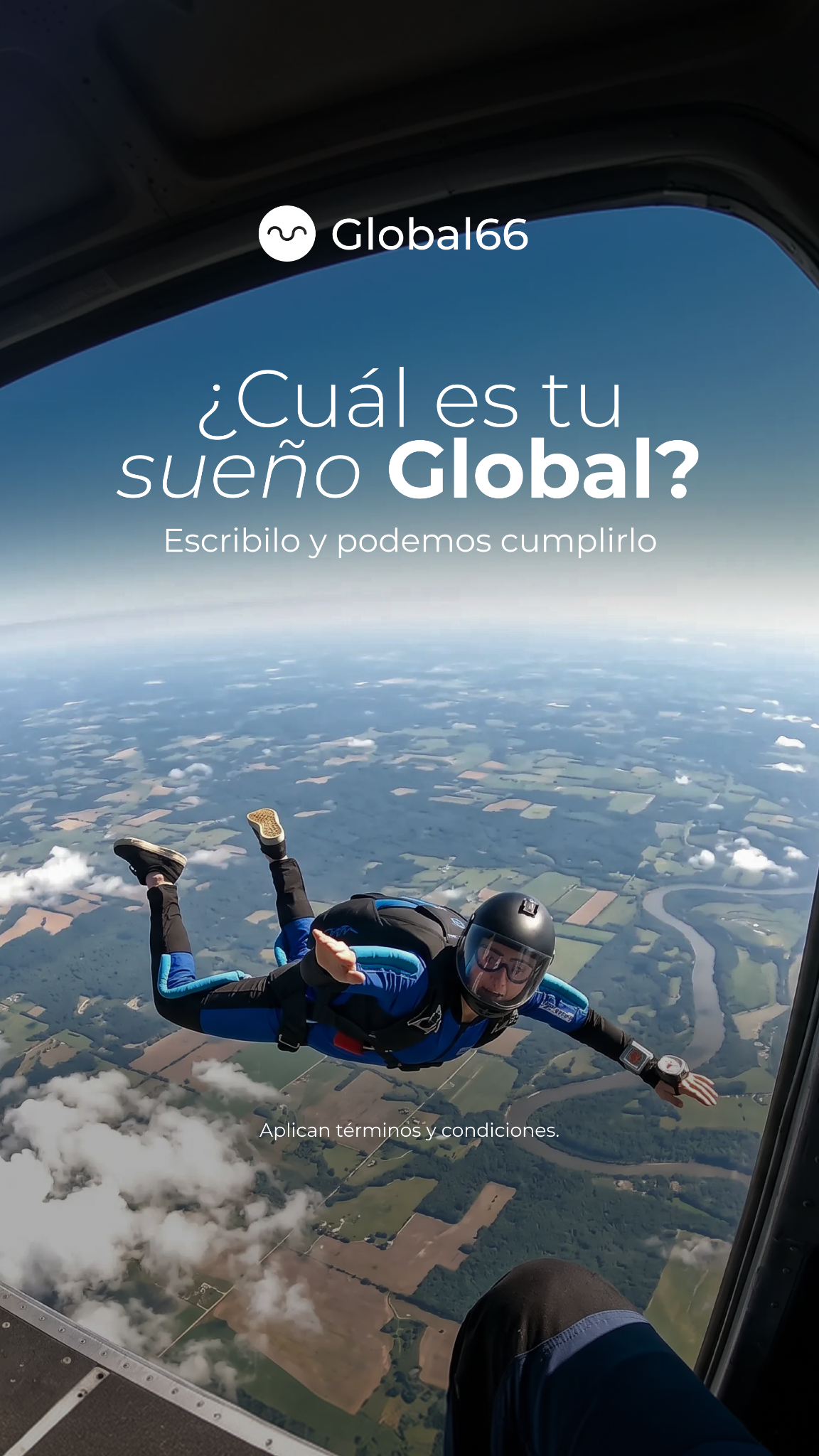 Global66 Facebook ad: Escribí tu sueño