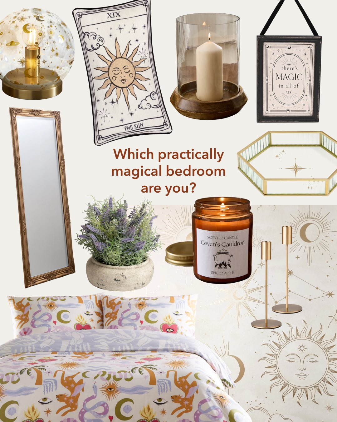Dunelm Facebook ad: A little tarot, a little moonlight, a few…
