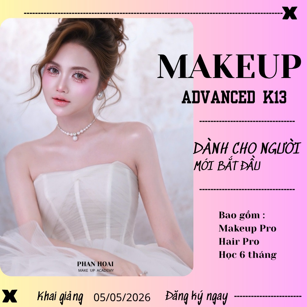Phan Hoài Make Up Academy Facebook ad: PHAN HOAI MAKEUP, TUYỂN SINH KHÓA MAKEUP &…