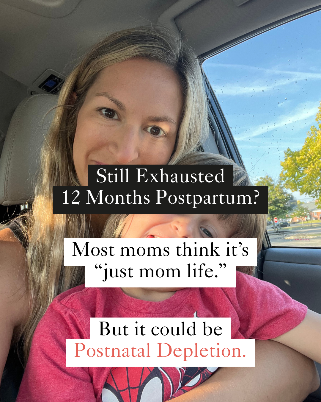 Postpartum Care USA Facebook ad: 12 months postpartum and still waiting to bounce…