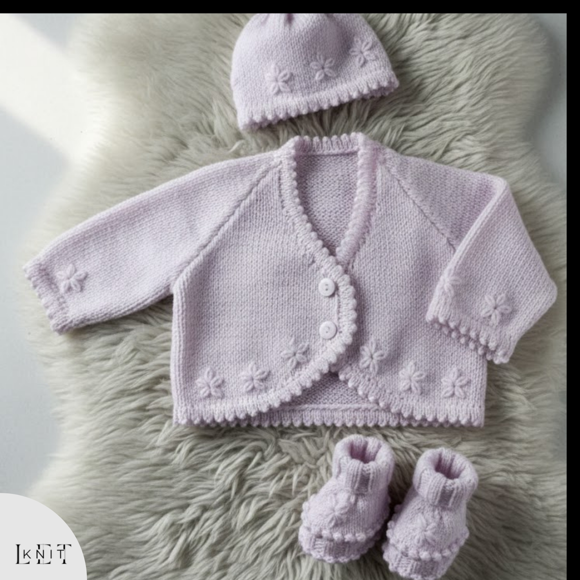 Let's Knit Facebook ad: Little Outside Outfit Knitting Pattern