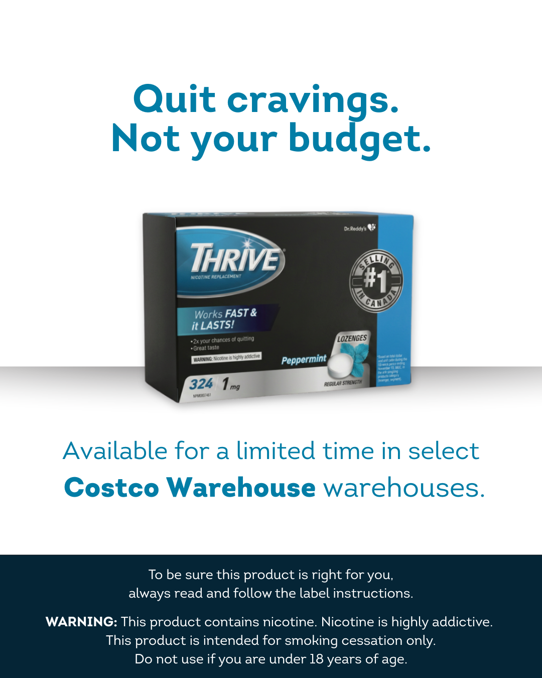 Thrive Nicotine Replacement Therapy Facebook ad from Jul 7, 2026