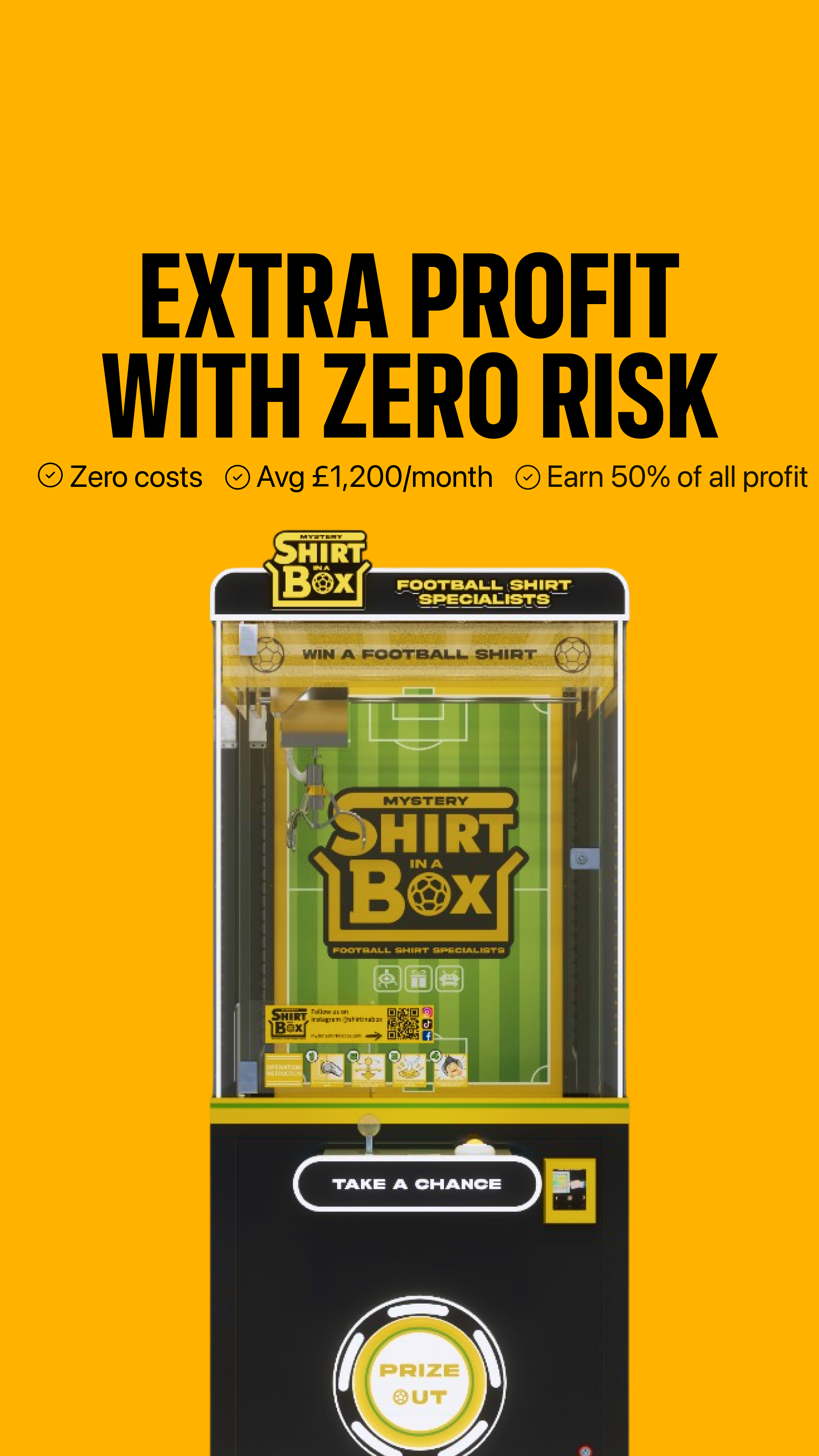 Mystery Shirt in a Box Facebook ad