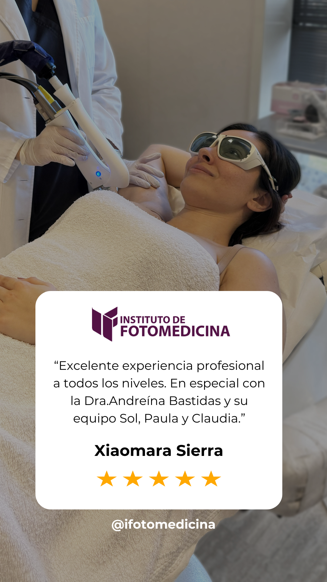 Instituto de Fotomedicina Facebook ad