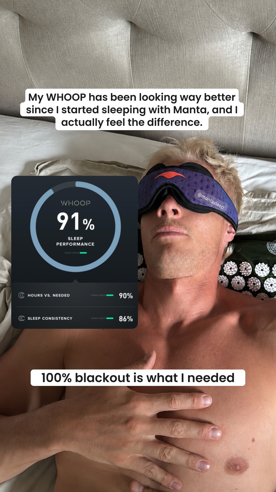 Manta Sleep Facebook ad
